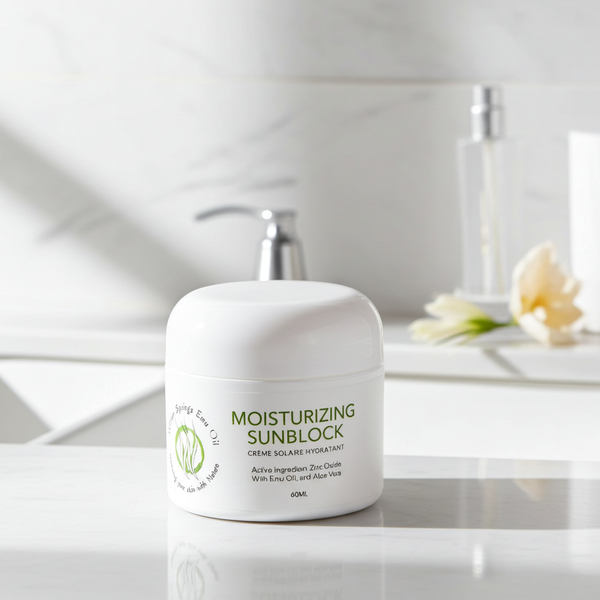 All Natural Sunblock with Emu Oil & Zinc Oxide (Broad Spectrum Protection) - Reef Safe!