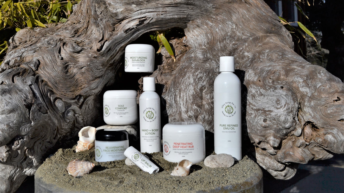 Pure AEA Certified emu oil products from Willow Springs
