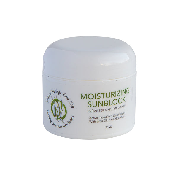 Willow Springs All-Natural Emu Oil Sunblock – chemical-free SPF
